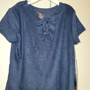 Toddler Girl size 5/6 Kensie navy blue blouse nwt